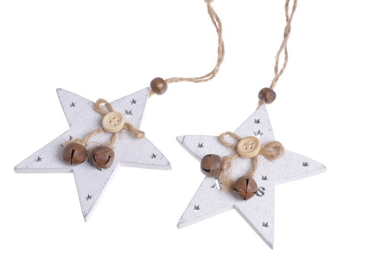 hvězdy X-mas 9 cm (2 ks)